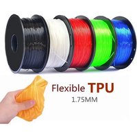 3D Printing Flexible Filament TPU 1kg Filamento 1.75mm Filament 250g Rainbow Filament Glowing 3D Printing Materials White Black