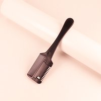 1pc double-sided shaver comb, oil head comb, beard comb 2-in-1 styling tool, hair salon tool, special for real hair wigs