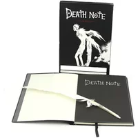 Creative Notebook Set DEATH NOTE Feather Pen Notebook Set Notebook Set Peripheral Prop Book Gifts