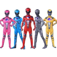Rangers Costume Power Mecha Five Beast Cosplay Anime Halloween Costumes For dMask Carnival Party Jumpsuits