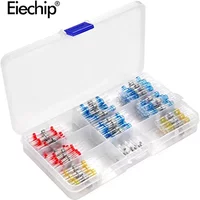 100pcs/50pcs Heat Shrink Connect Terminals Wire Insulated Butt Connectors Waterproof Solder Sleeve Tube Crimp Terminals With box