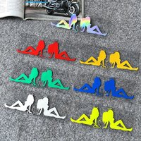 AliExpress NONE 2PCS/SET Angel Devil Girl Silhouette Waterproof Vinyl Sticker For Motorcycle Helmet Car Window Decal