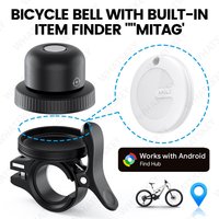 Location Tracker Google Android Iphone Bicycle Bell Clear Loud Sound Steel Copper MTB Mountain Bike Handlebar Ring Horn Safety