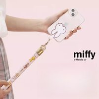 Miffy Kawaii Anime Cartoon Rabbit Mobile Phone Lanyard Crossbody Can Be Worn on A Chain Clip Pendant Suspenders Hanging Chain