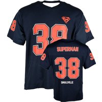 New DC Superman football sports T-shirt, family matching breathable quick drying top for kids fitness running games and casual
