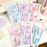 10Pcs/Set Butterfly Stationery Set Back To School Supplies Gifts for Students Aesthetic Writing Combo Set with Mesh Pouch