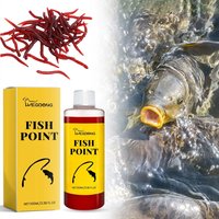 Strong Scent Fish Point Lure Attractant Liquid 100ml Red Worm hrimp Powder Extract High Concentration Bait Enhancer For Freshwa