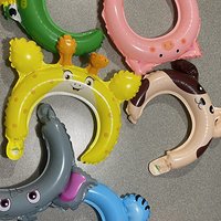 12Pc Zoo Animal Inflatable Headbands Wildlife Balloon Hair Hoop Forest Safari Farm Animals Jungle Theme Birthday Party Supplies