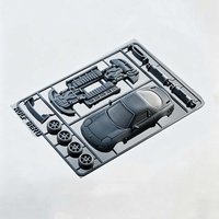 Grey DIY Unassembled Sports Car Building Kit, Collectible Racing Car Model Toy, Perfect Desktop Decoration & Present for Friends