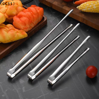1PC Stainless Steel Barbecue Tongs Kitchen Tongs, Vegetable Tongs Reusable Barbecue Meat Tongs Cooking Tweezers Tools〔CC11〕