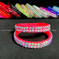 Belly Dance Competition Accessories for Women Senior AB Stones Bracelets Oriental Dancing Performance Jewelry Dancer's Vitality
