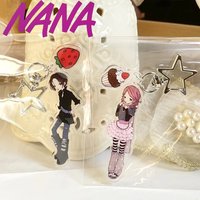 Anime Komatsu Nana Oosaki Nana Cosplay Keychain Cartoon Cute Acrylic Keyrings Backpack Key Chain Decoration