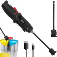 Electric Epoxy Resin Mixer USB Handheld Resin Stirrer with 2 Stirring Paddles for 1/4in Drills for Resin Latex Paint DIY Crafts