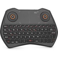 Rii K28 Bluetooth Mini Keyboard Remote Control with Touchpad, Backlit 2.4GHz Wireless Keyboard for Android TV Box, PC, Smart TV