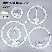 AC 220V 240V 12W 24W 36W 48w white LED lamp chips PANEL Circle Light Round Ceiling board source the circular board High quality