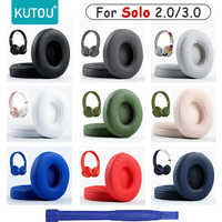 KUTOU Earpads For Beats Solo 2 Solo2 Ear Cushion Solo 3 Solo3 Headphones Ear Pads Ear Cups Replacement Parts Headset Foam Pad