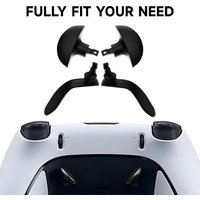 4PCS Black Stainless Steel Back Button Paddles For PS5 Edge Controller Accessory