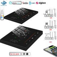 EU WIFI Zigbee Smart Thermostat for Dual Sensor Works with Alexa Google Yandex Electric/Water Heating/Gas Boiler 24V 110V 220VAC