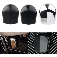Motorcycle CNC Precision Coil Plug Cover Chrome Trim for Harley Touring Road King Glide Street FLHR FLHX 1993-2019 Horn Cover