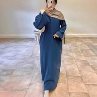 Dress Abaya Women Muslim Modest Dresses Eid Ramadan Long Robe Dubai Kaftan Saudi Arabic Vestidos Morocco Abayas Jalabiya