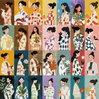 30pcs Girl Oil Painting Style Bookmarks Ideal for Readers Vibrant Floral Scenes Paper Craft Bookmark