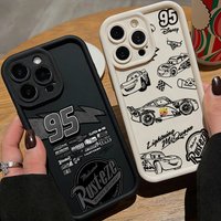 Cool Cars McQueens Phone Case for iPhone 17e 17 16e 16 15 14 13 12 11 Air Pro Max Mini XR XS X 7 8 6 6s Plus Soft TPU Back Cover