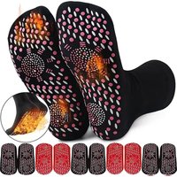 1/2/3/4/6Pairs Self-Heating Shaping Socks Pain Relief Whole Foot Thermal Socks Tourmaline Cold-Resistant for Men Women Outdoor