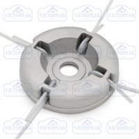 Aluminum Alloy Grass Trimmer Head with Nylon Wrapped Steel Wire Durable Brush Cutter Head Replacement Parts For Gardening Tools