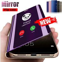 Flip Mirror Full Protected Phone Case For Samsung Galaxy A55 A56 A36 A35 A54 A53 A16 A15 A26 A14 A34 Fully Covered Bumper Cover