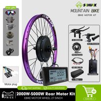 MTX Electric Bicycle Conversion Kit 60V72V 2000-5000W Brushless Gearless Rear Rotate Hub Motor Wheel For Electric Bike Motor Kit