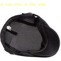 Breathable Mesh Cap Flat Peaked Beret Hats Golf Hat 1Pc Men's Casual Hat Berets Caps For Spring Summer Autumn Flat Cap