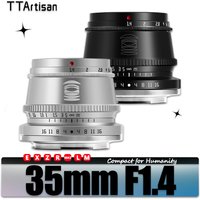 TTArtisan APS-C 35mm F1.4 Large Aperture Portable Camera Lens for Studio Photography with Sony E A7RIII Nikon ZFC Fujifilm Mount