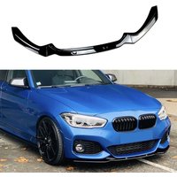Applicable to BMW F20/F21 15-19 front lip MP three-piece set, carbon fiber pattern bright black front shovel