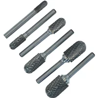 6mm C&CX Type Head Tungsten Carbide Rotary File Tool Point Burr Grinder Abrasive Tools Drill Milling Carving Bit Tools for Metal