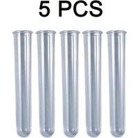 5pcs/set Acrylic Test Tube for Diy Handmade Home Decor Flower Pot Silicone Mold Clay Pottery Tools Display Accessories