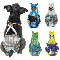 Cartoon Print Pet Dog Shorts Diaper Sanitary Physiological Pants Washable Female Short Panties Menstruation Underwear Briefs