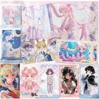 Cartes de collection d'anime classique Sailor Moon : Festin des arts visuels, Mizuno Ami, Aino Minako, cartes de personnages en gros plan, cadeau unique