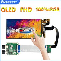 OLED AMOLED Wisecoco 5.5 Inch IPS Display 1920x1080 Touch Panel For Raspberry Pi 4 3B+ Camera PS4 Game Console TV Box Win10