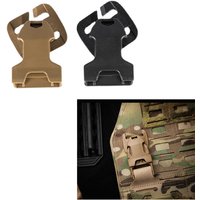 2pcs Outdoor Sports Tactical Vest Fastener Rotary Buckle Backpack Accessories 52031 Chest Bag Modification
