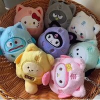 2026 HOT Sanrio Cute Plush Stuffed Toy Keychain Anime Peripheral Kuromi Backpack Hanging Chain Holiday Gifts For Boys And Girls