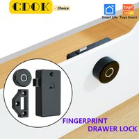 CDOK Tuya Bluetooth drawer lock, fingerprint lock, cabinet lock, suitable for cabinets and drawers.