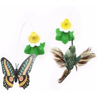 New Electric Butterfly Cat Shake Rotating Humming Bird Intelligence Flying Automatic Random Colors Training Pet Pet