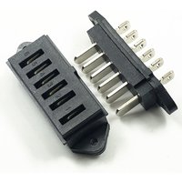 6-pin Electric Bicycle Bike Battery Box Discharge Connector Plug Male Female Electrical Equipment Power Switch Accessories