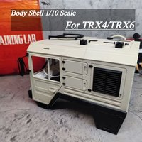 RC Crawler Body Shell 1/10 Scale For Traxxas TRX4/TRX6 CAT Heavy Truck Truck Cab Rear Bed 4/6 Wheel RC Car Upgrade Accessories