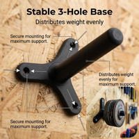 5 Pcs Wall mounted bracket suitable for 125mm angle grinder, sturdy and durable grinder bracket