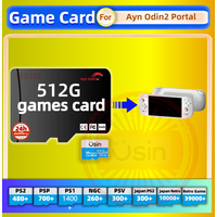 Game Card For Ayn Odin2 Portal Odin Retro Classic Games PS2 PSP Android Handheld Gaming Console Gaming Memory TF SD H-Speed 512G