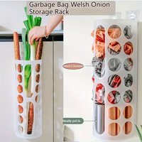 2026 New Wall-Mounted Trash Bag Holder Organizer - Stackable Foldable Plastic Bag Dispenser,Space-Saving, Suitable for Kitchen
