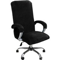 Housse de chaise élastique en velours, 1 ensemble, épaisse, pour Internet, café, cinéma, fauteuil, personnel de bureau, ordinateur, housse de siège pivotante, amovible