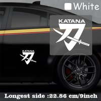 Japanese Katana Samurai Sword Waterproof Vinyl Stickers For Car Motorcycle Helmet Laptop Decal