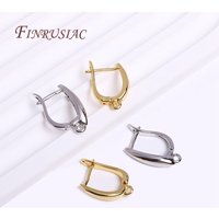 18K Real Gold Plated Clasp For Earrings,Earring Clasps,DIY Earrings Findings,Luxury Jewelry Accessories,Earwires Hooks